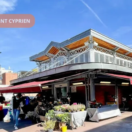 Apartamento T2 Havre De Paix - 1 à 4 P - Pkg&métro St Cyprien Toulouse